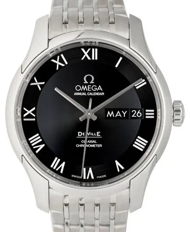 Omega De Ville Co-Axial 431.10.41.22.01.001 43110412201001 41mm Stainless steel Black