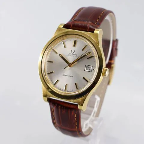 Omega Genève 166.0168 36.5mm Yellow gold and stainless steel Silver