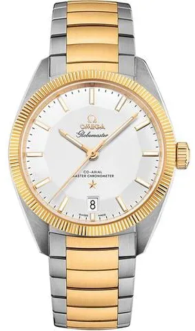 Omega Globemaster 130.20.39.21.02.001 39mm Yellow gold and Stainless steel Silver