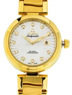 Omega Ladymatic O42560342055002 34mm Yellow gold White