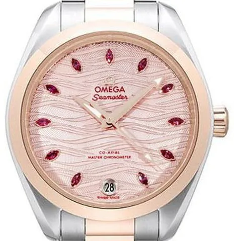 Omega Aqua Terra 220.20.34.20.60.001 34mm Yellow gold and Stainless steel Pink