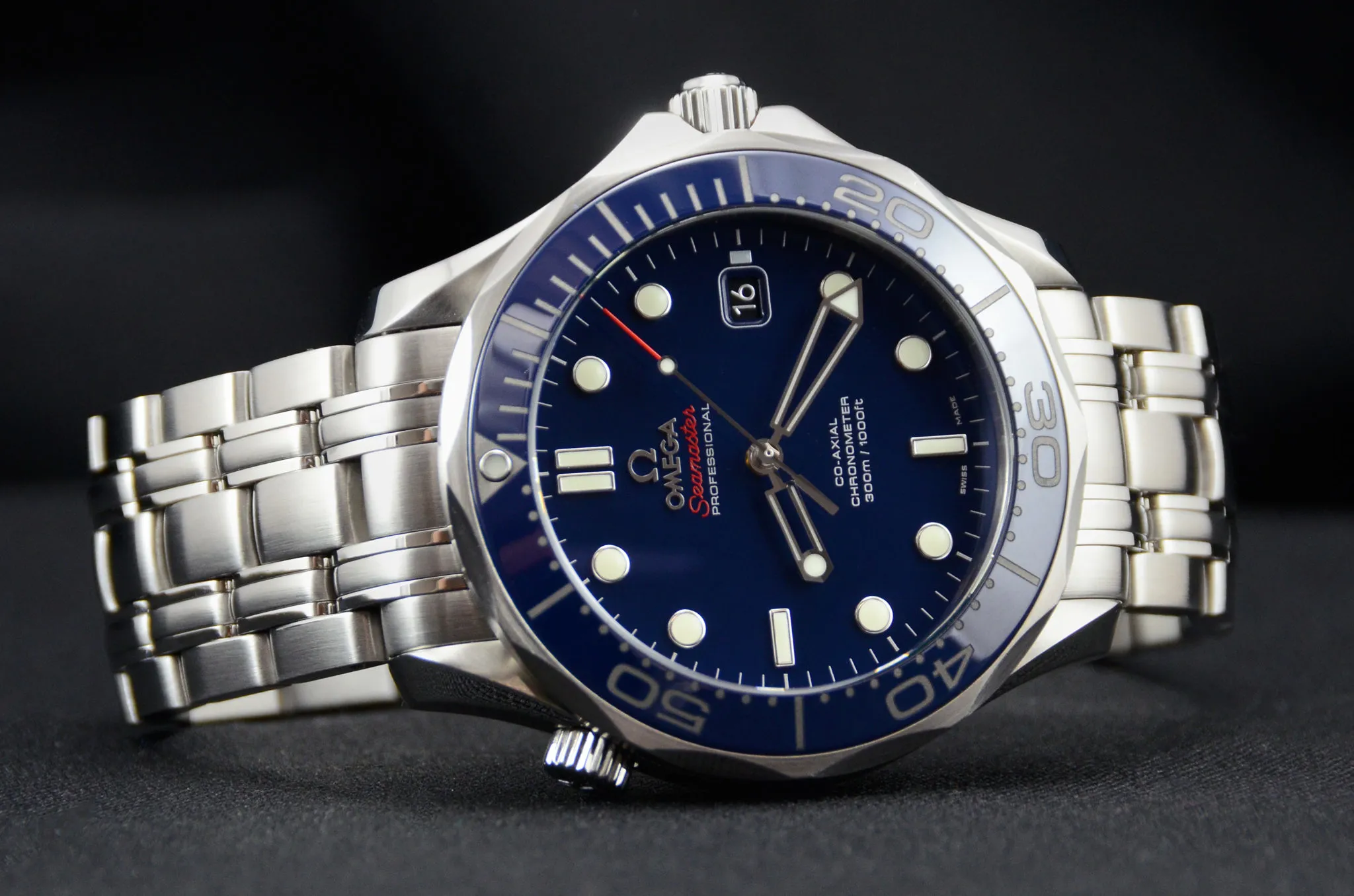 Omega Seamaster Diver 300M 212.30.41.20.03.001 41mm Stainless steel Blue 2