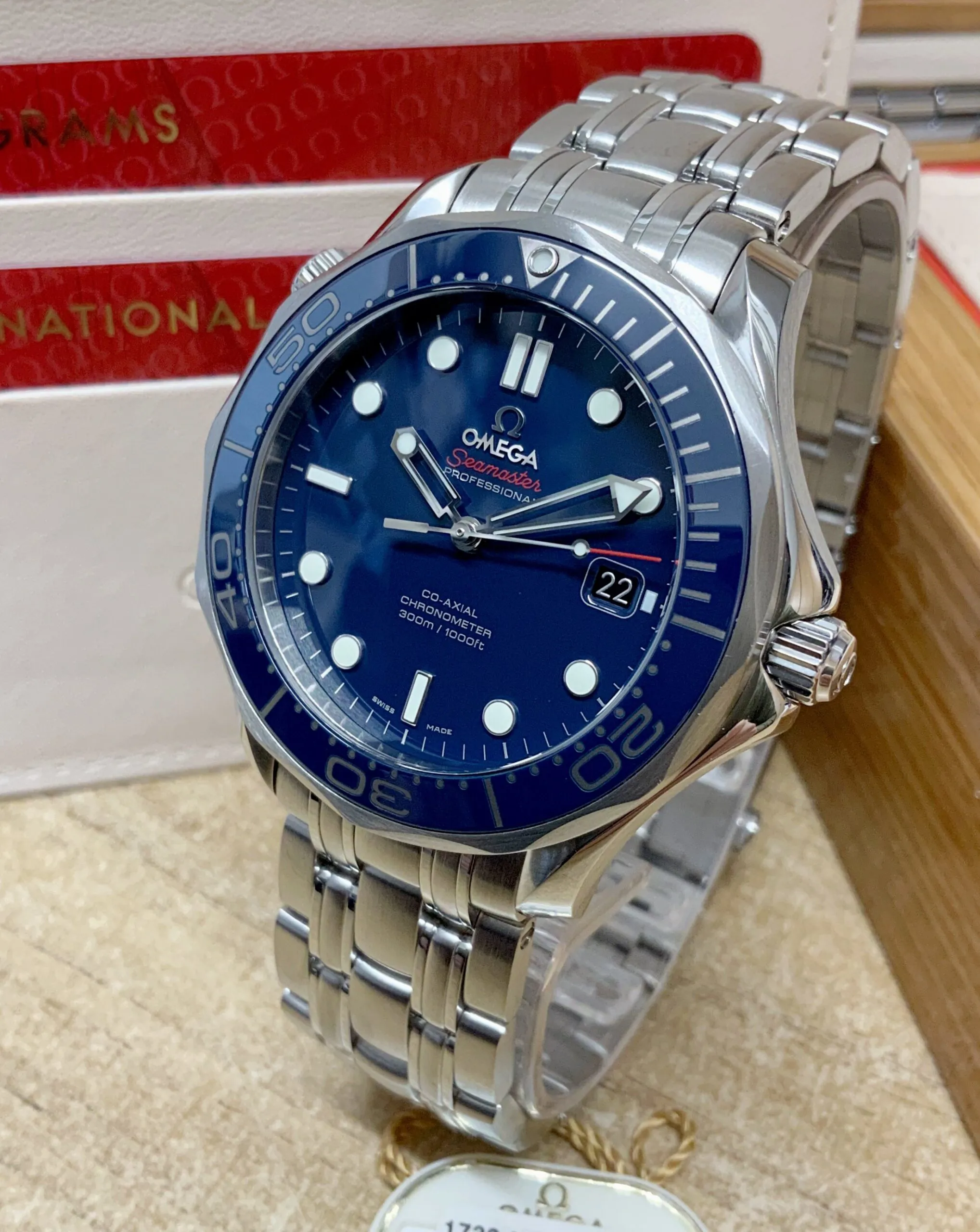 Omega Seamaster Diver 300M 212.30.41.20.03.001 41mm Stainless steel Blue 3