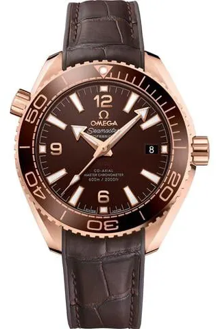 Omega Seamaster Planet Ocean 215.63.40.20.13.001 39.5mm Rose gold Brown