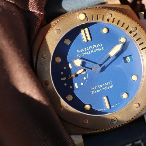 Panerai Submersible PAM01074 42mm Bronze Blue