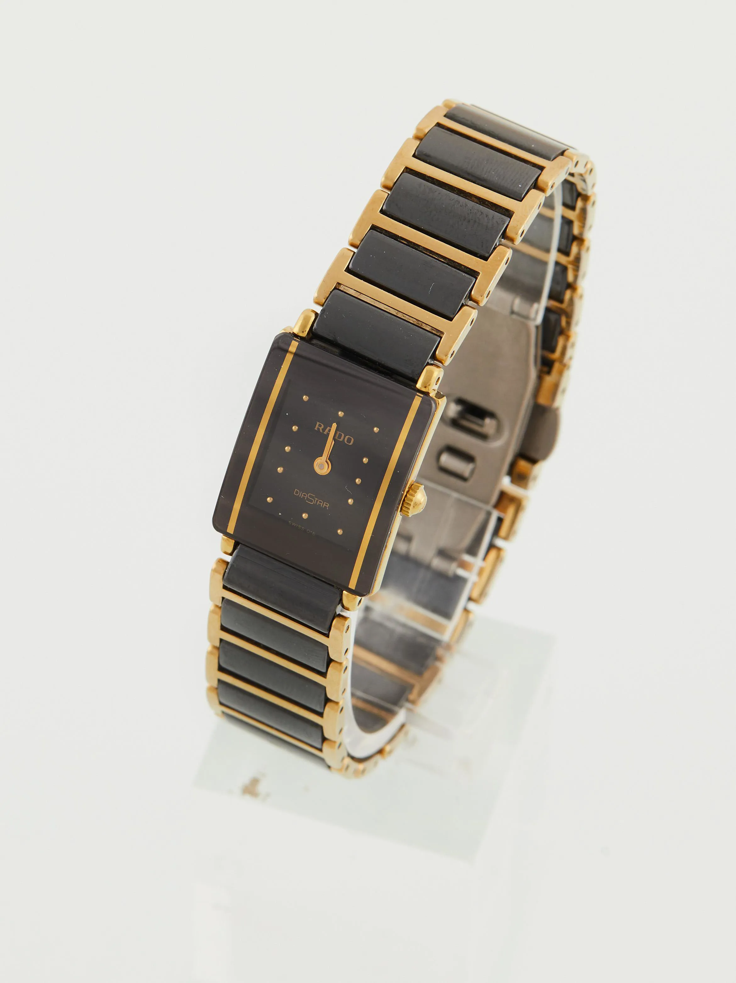 Rado Diastar 153.0283.3N 18mm Stainless steel and Gold-plated Black 2