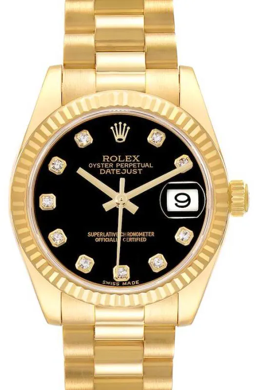 Rolex Datejust 31 178278 31mm Yellow gold Black 1