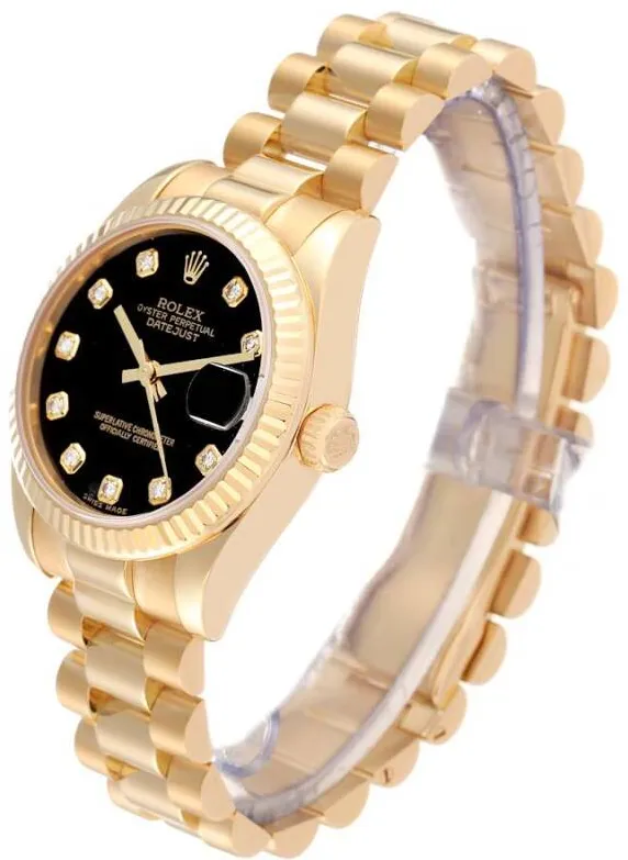 Rolex Datejust 31 178278 31mm Yellow gold Black 2