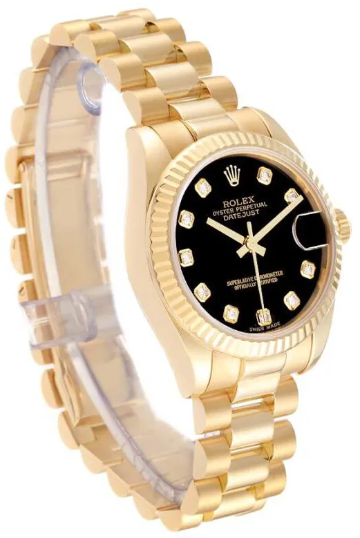 Rolex Datejust 31 178278 31mm Yellow gold Black 3