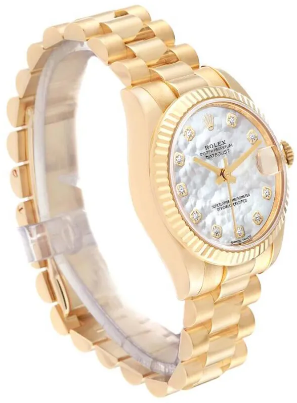 Rolex Datejust 31 178278 31mm Yellow gold Mother-of-pearl, White 1