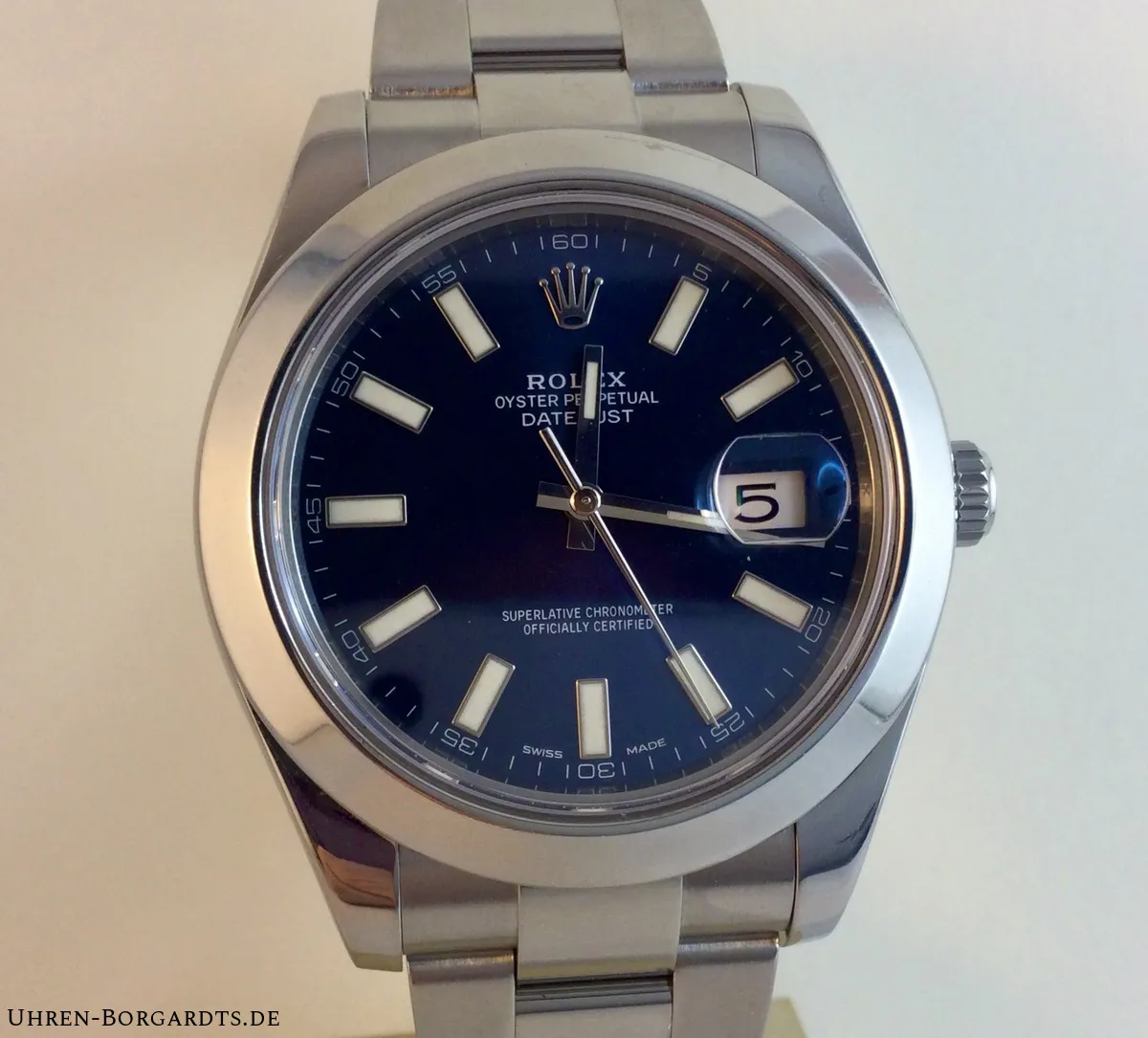 Rolex Datejust II 116300 41mm Stahl Blau