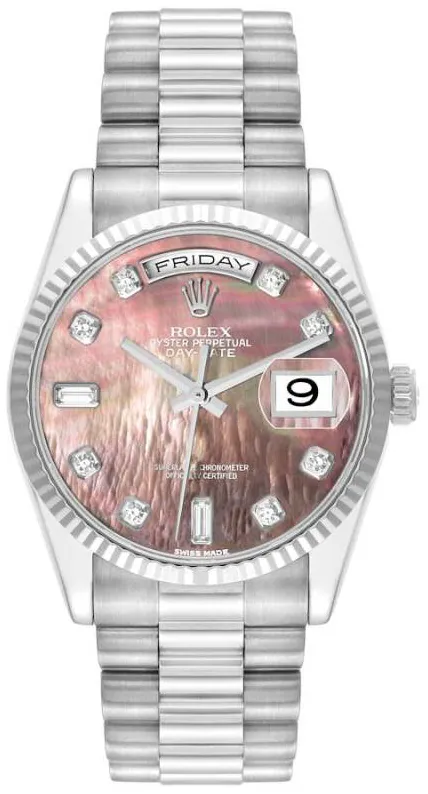 Rolex Day-Date 36 118239 36mm White gold Mother-of-pearl