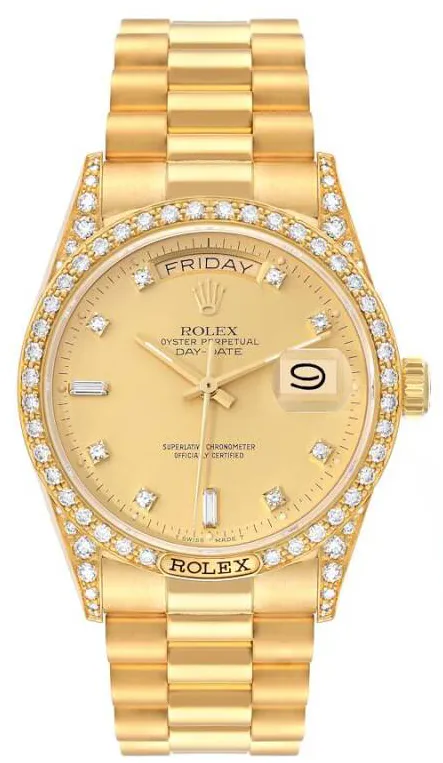 Rolex Day-Date 36 18388 36mm Yellow gold Champagne