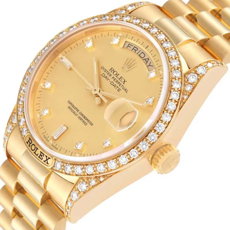 Rolex Day-Date 36 18388 36mm Yellow gold Champagne 4