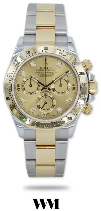 Rolex Daytona 116523 40mm Yellow gold and stainless steel Silver