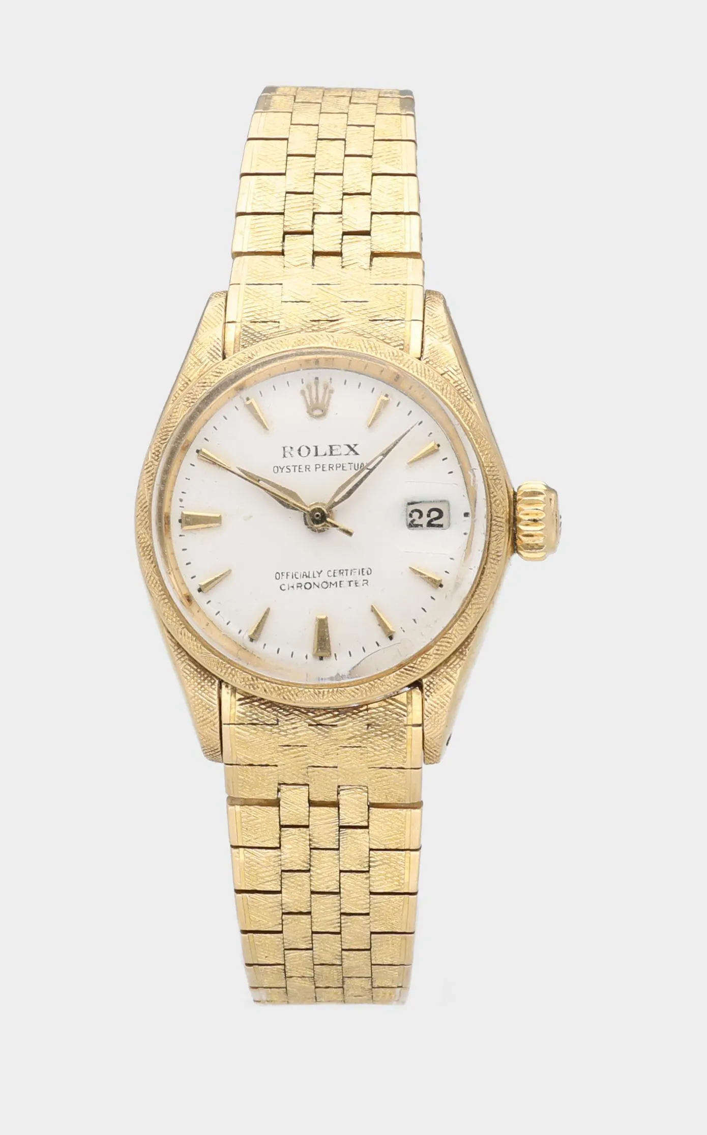 Rolex Lady-Datejust 6520 25mm Yellow gold Silver