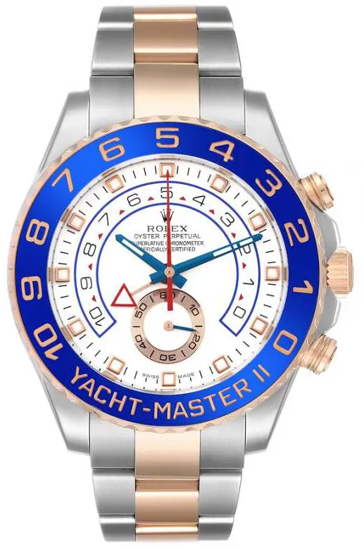 Rolex Yacht-Master II 116681 44mm Rose gold and Stainless steel White