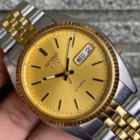 Seiko 5 36mm Stainless steel Gold