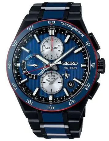 Seiko Astron GPS Solar 49.5mm Titanium Blue