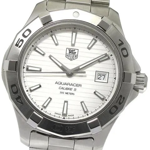 TAG Heuer Aquaracer 300M WAP2011 42mm Stainless steel Silver