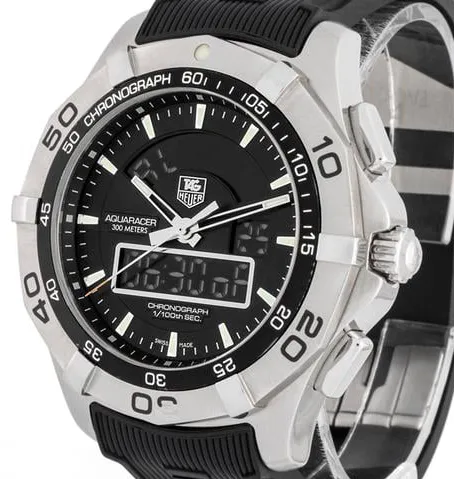 TAG Heuer Aquaracer CAF1010 43mm Stainless steel Black