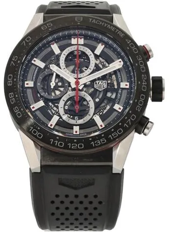 TAG Heuer Carrera Calibre HEUER 01 CAR2A1Z 45mm Stainless steel Skeletonized