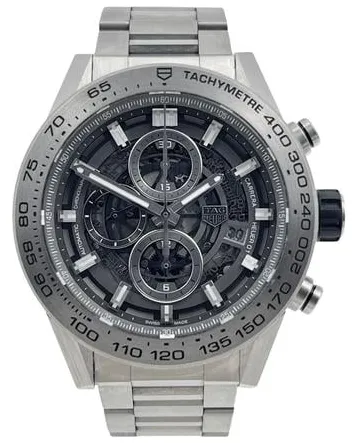 TAG Heuer Carrera CAR2A8A 45mm Titanium Transparent