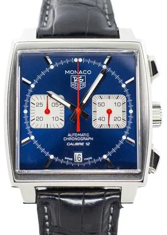 TAG Heuer Monaco Calibre 12 CAW2111.FC6183 39mm Stainless steel Blue