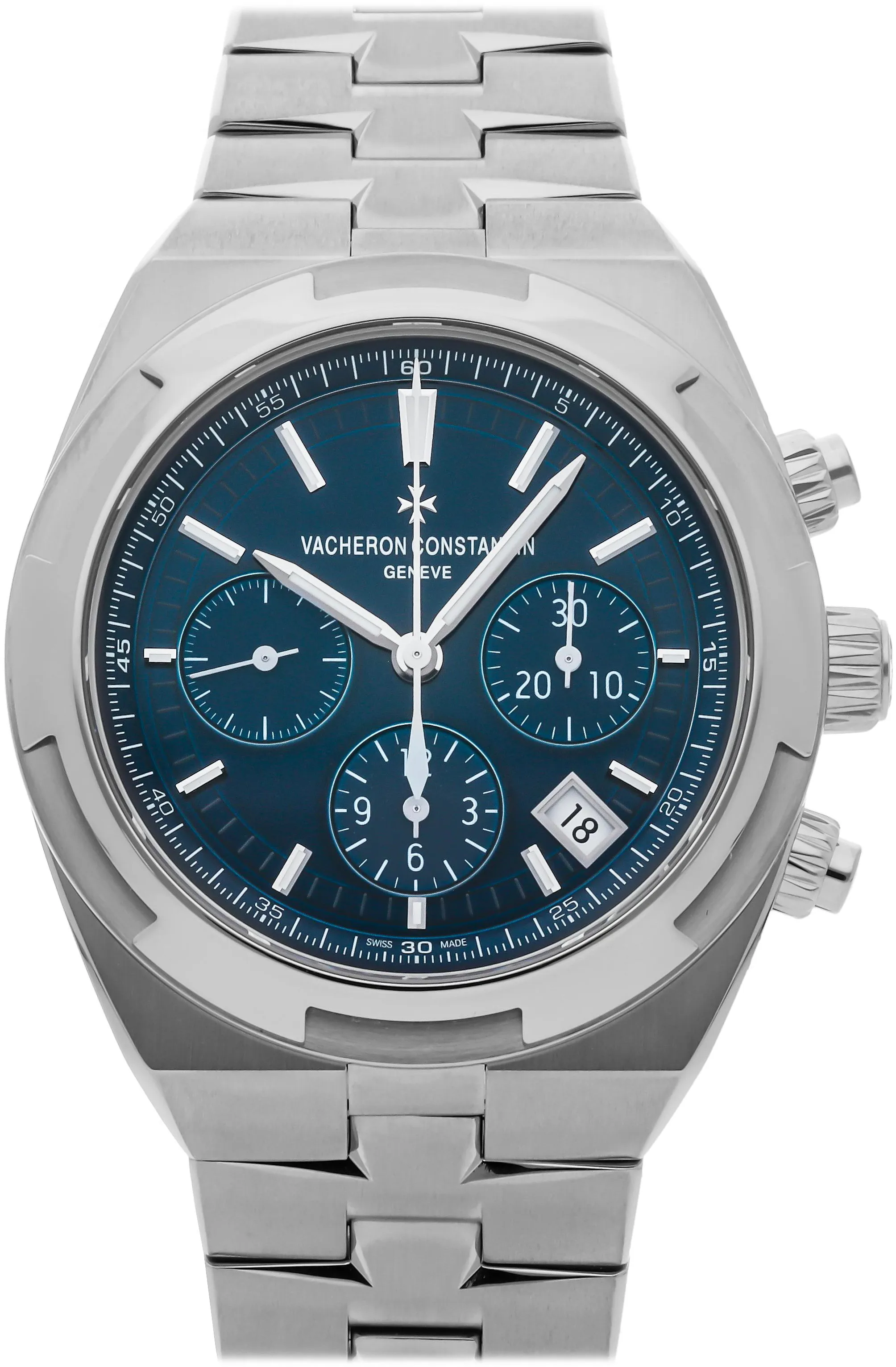 Vacheron Constantin Overseas Chronograph 5500V/110A-B148 42mm Stainless steel Blue