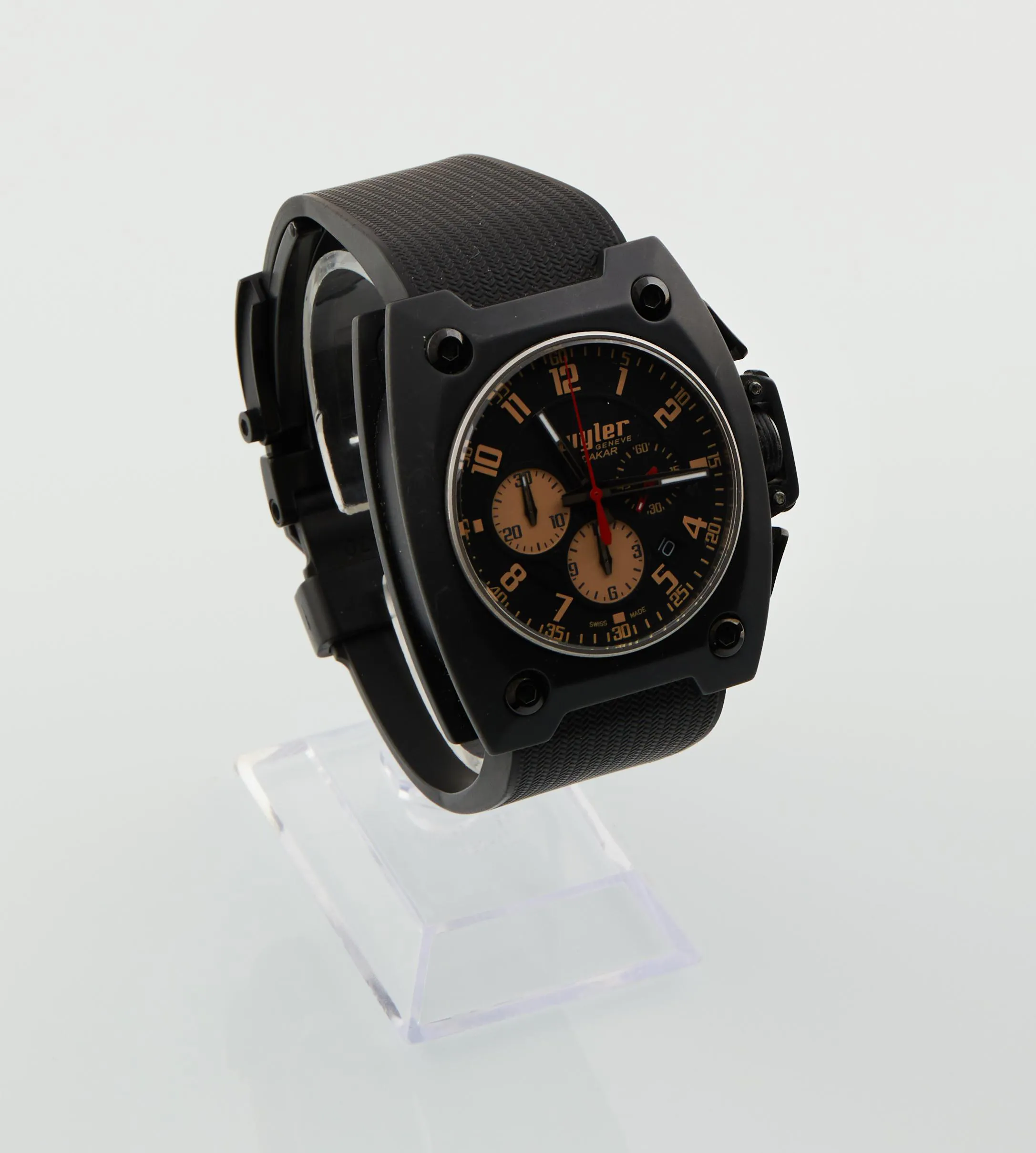 Wyler Genève Dakar 103822 45mm Carbon fiber and Titanium Black 1