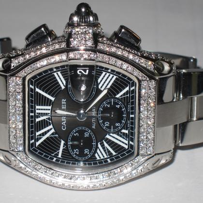 Cartier Roadster Stainless steel Black United States | Dealer | EveryWatch