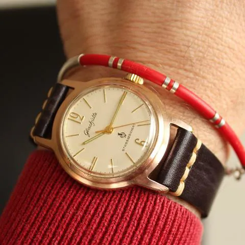 Glashütte 35mm Yellow gold and Stainless steel White