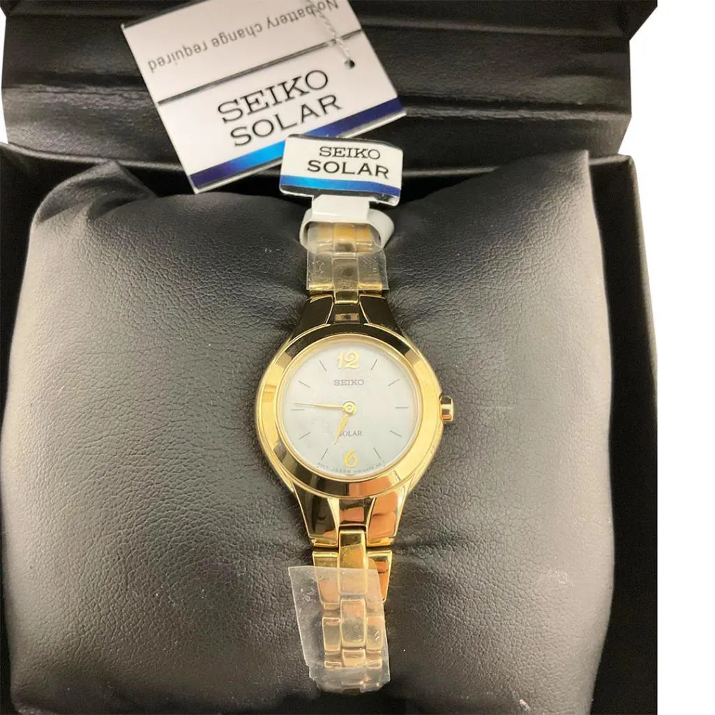 Seiko Solar nullmm Gold Tone