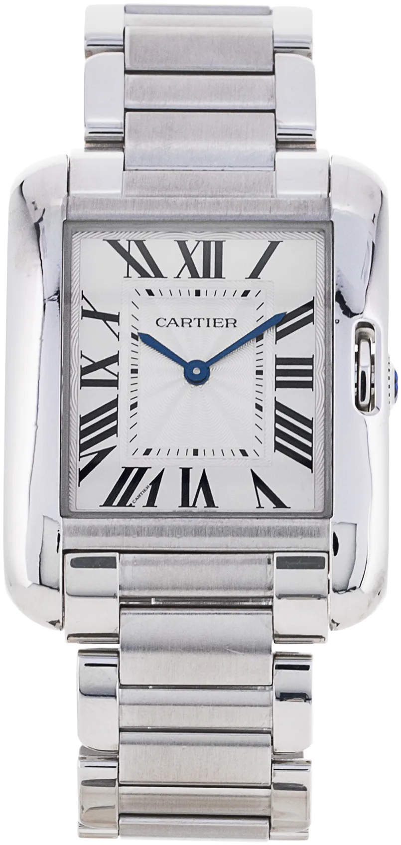 Cartier Tank Anglaise W5310044 26mm Stainless steel Silver Roman Numeral