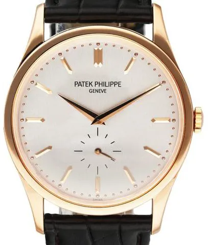 Patek Philippe Calatrava 5196R-001 37mm Rose gold Silver