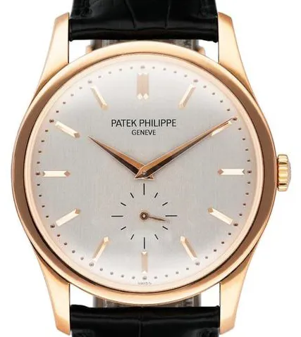 Patek Philippe Calatrava 5196R-001 37mm Rose gold Silver