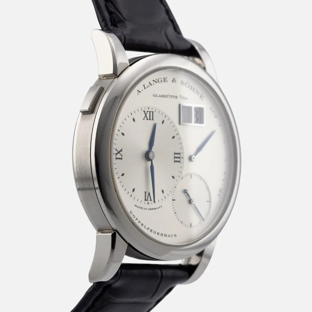 A. Lange & Söhne Lange 1 101.027 38.5mm White gold and 18k white gold Blue 5