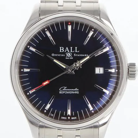 Ball Trainmaster NM3280D-S1CJ-BK 40mm Stainless steel Black