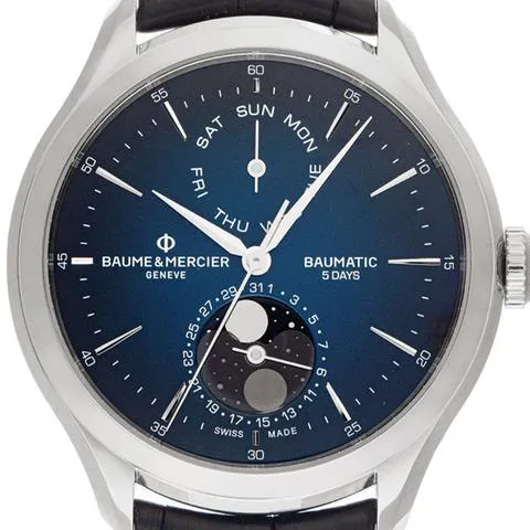 Baume & Mercier Clifton M0A10593 42mm Stainless steel Blue