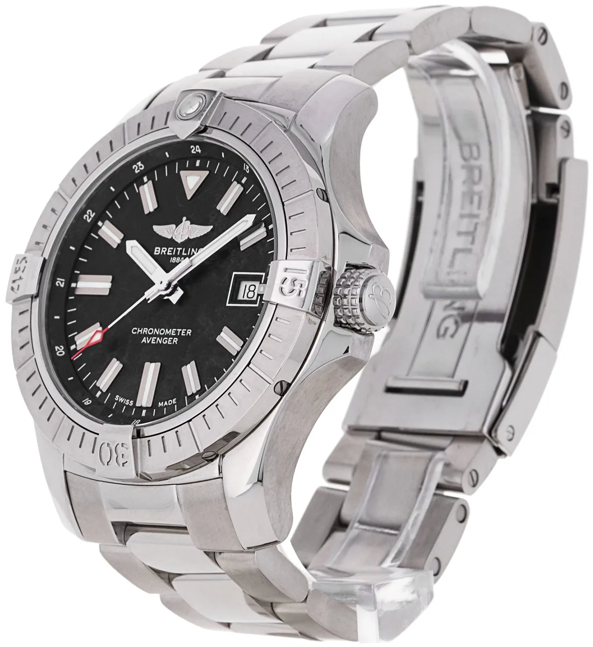 Breitling Avenger A17318 43mm Stainless steel Black Baton 1