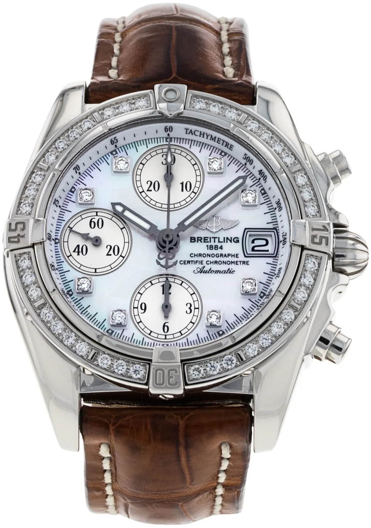 Breitling Cockpit A13358 39mm Stainless steel Diamond