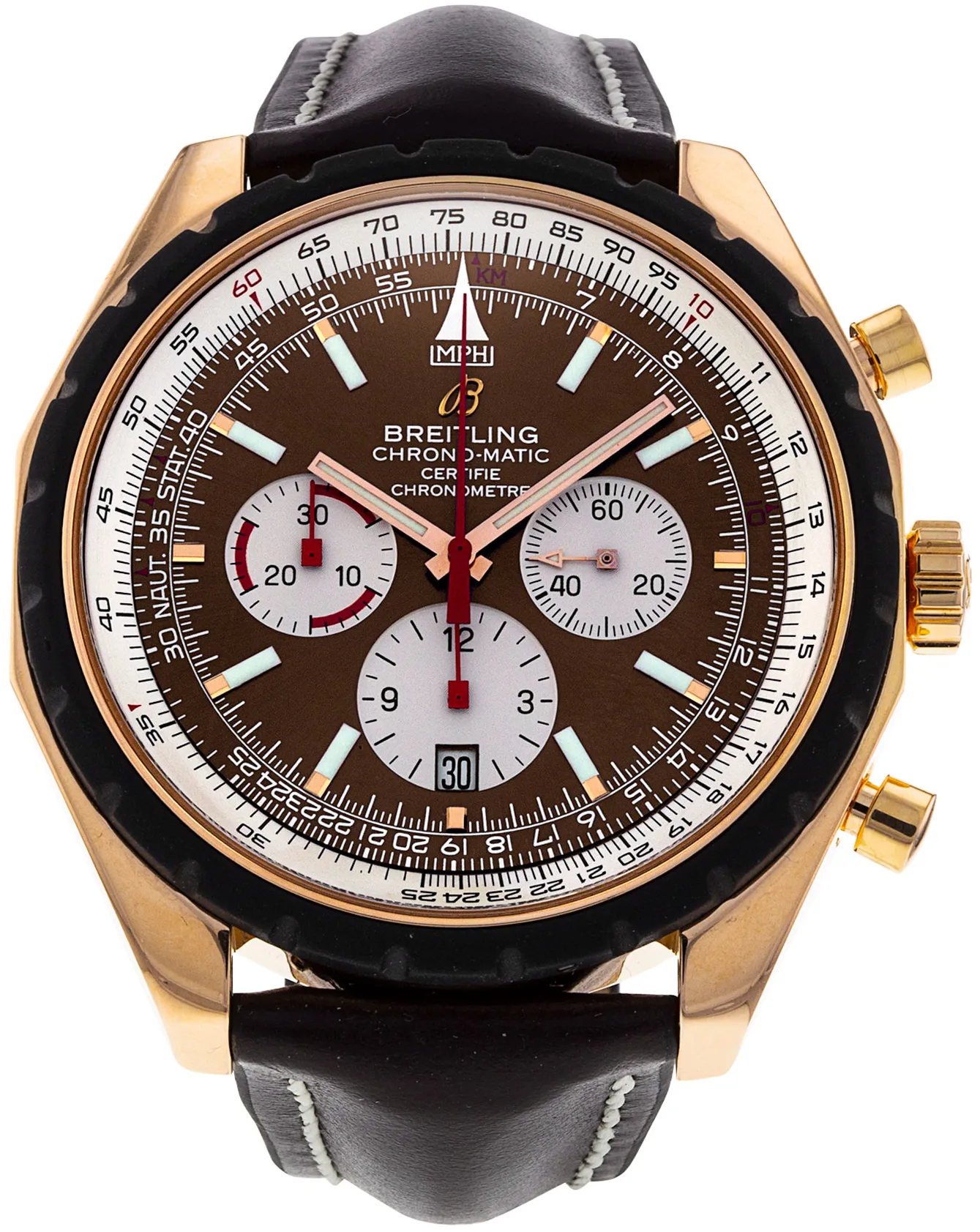 Breitling Chrono-Matic R14360 49mm Rose gold Black