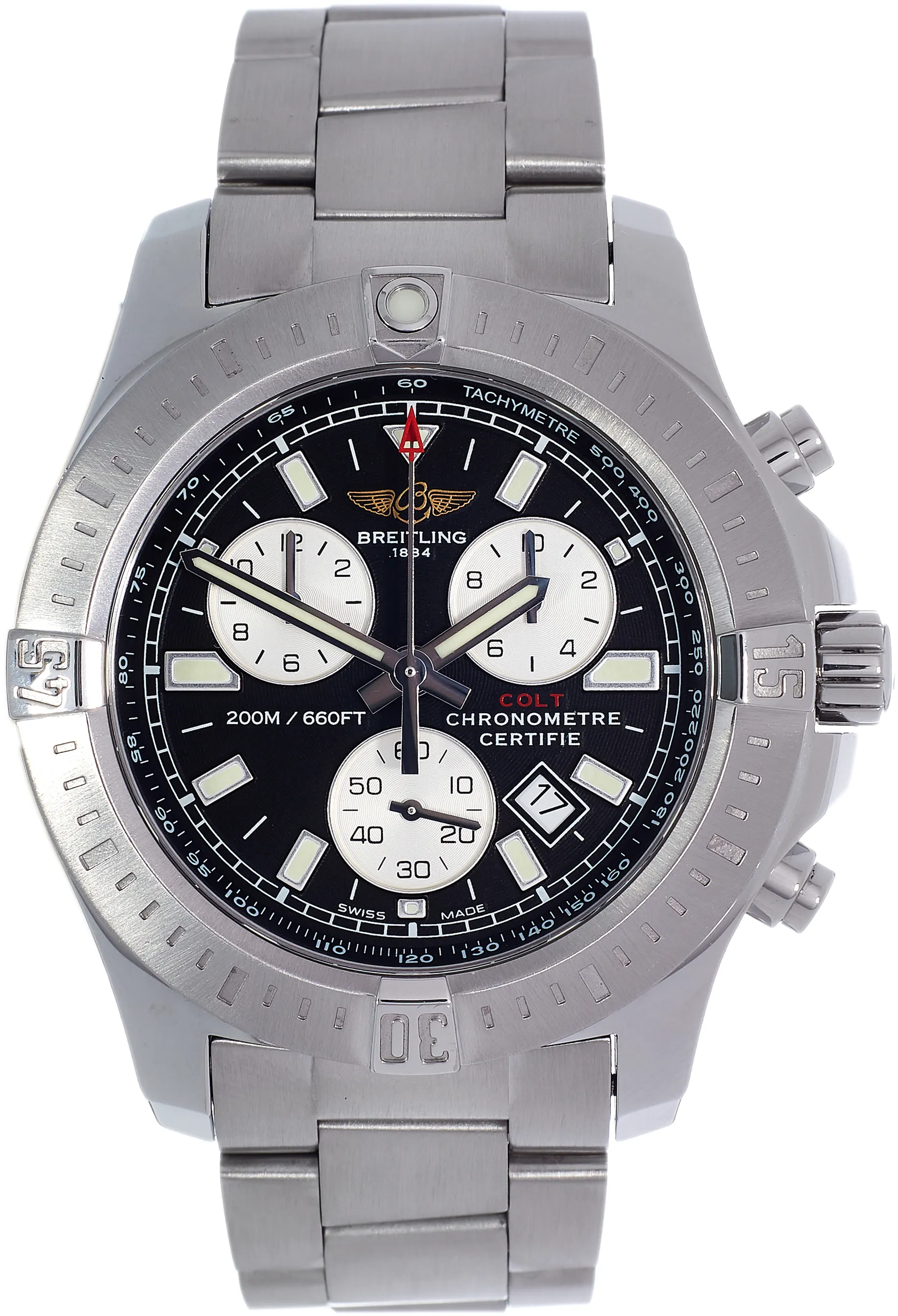 Breitling Colt A73388 44mm Stainless steel Black Baton