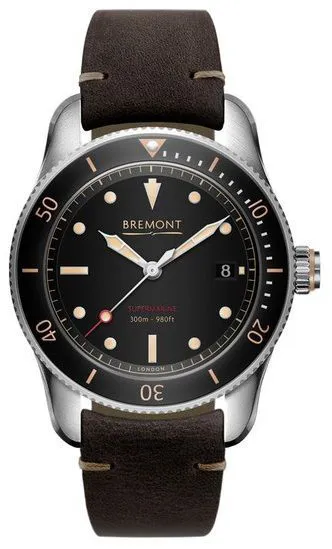 Bremont Supermarine S301/BK 40mm Stainless steel Black