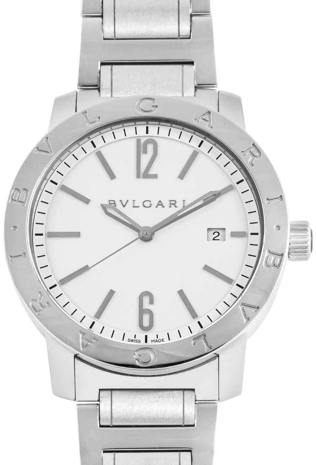 Bulgari Bvlgari Bvlgari 102055-G19A 41mm Stainless steel White