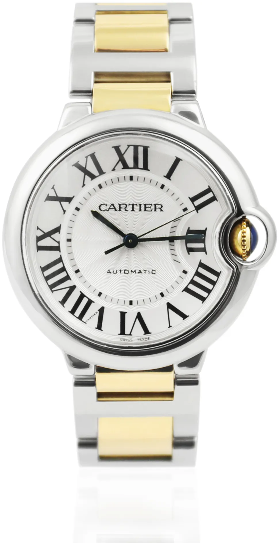 Cartier Ballon Bleu W6920047 36mm Yellow gold and Stainless steel Silver