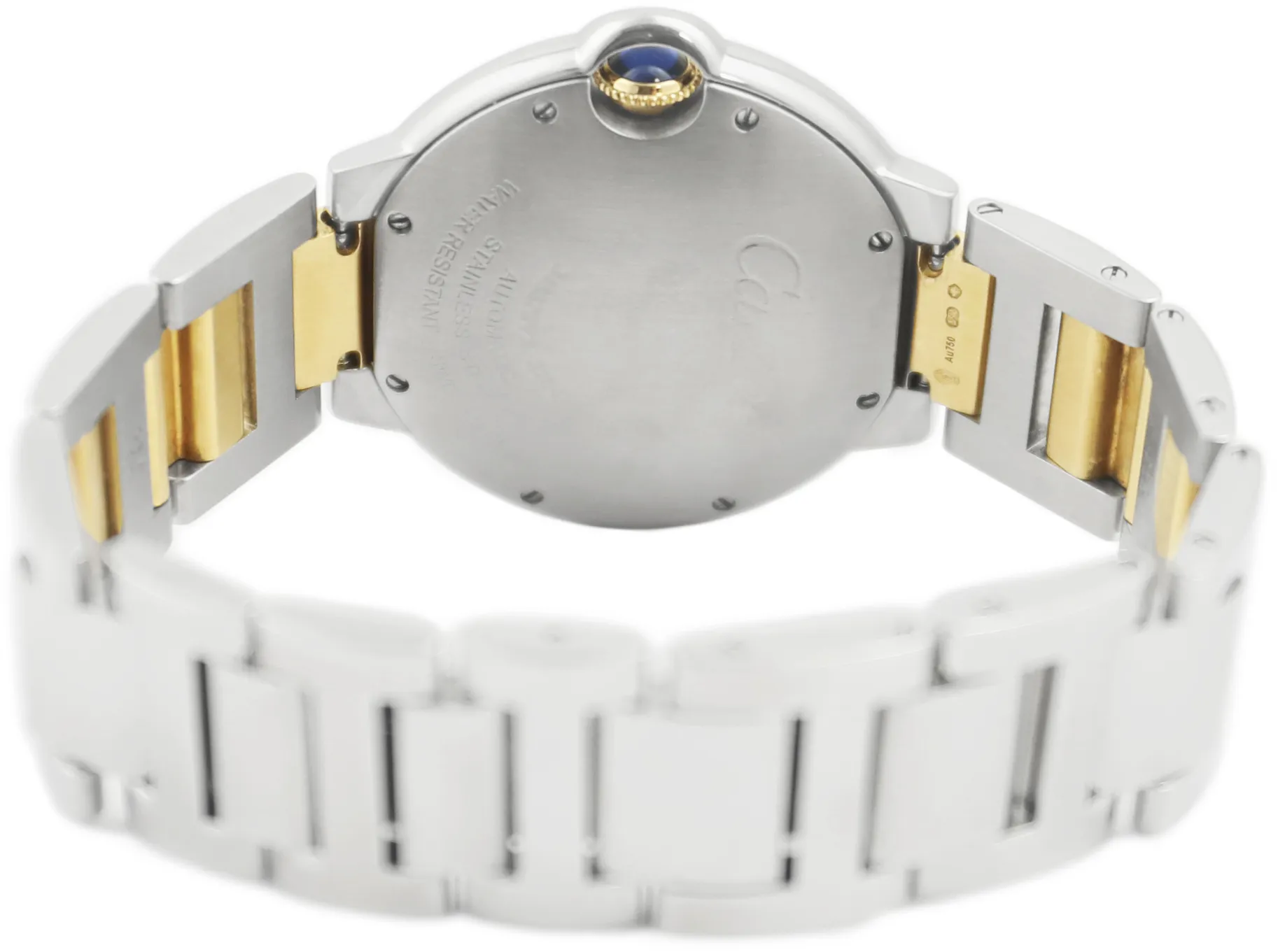 Cartier Ballon Bleu W6920047 36mm Yellow gold and Stainless steel Silver 2