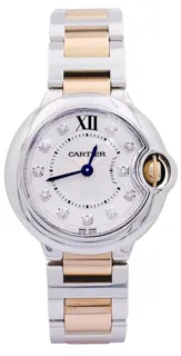 Cartier Ballon Bleu 33435 Yellow gold and Stainless steel White