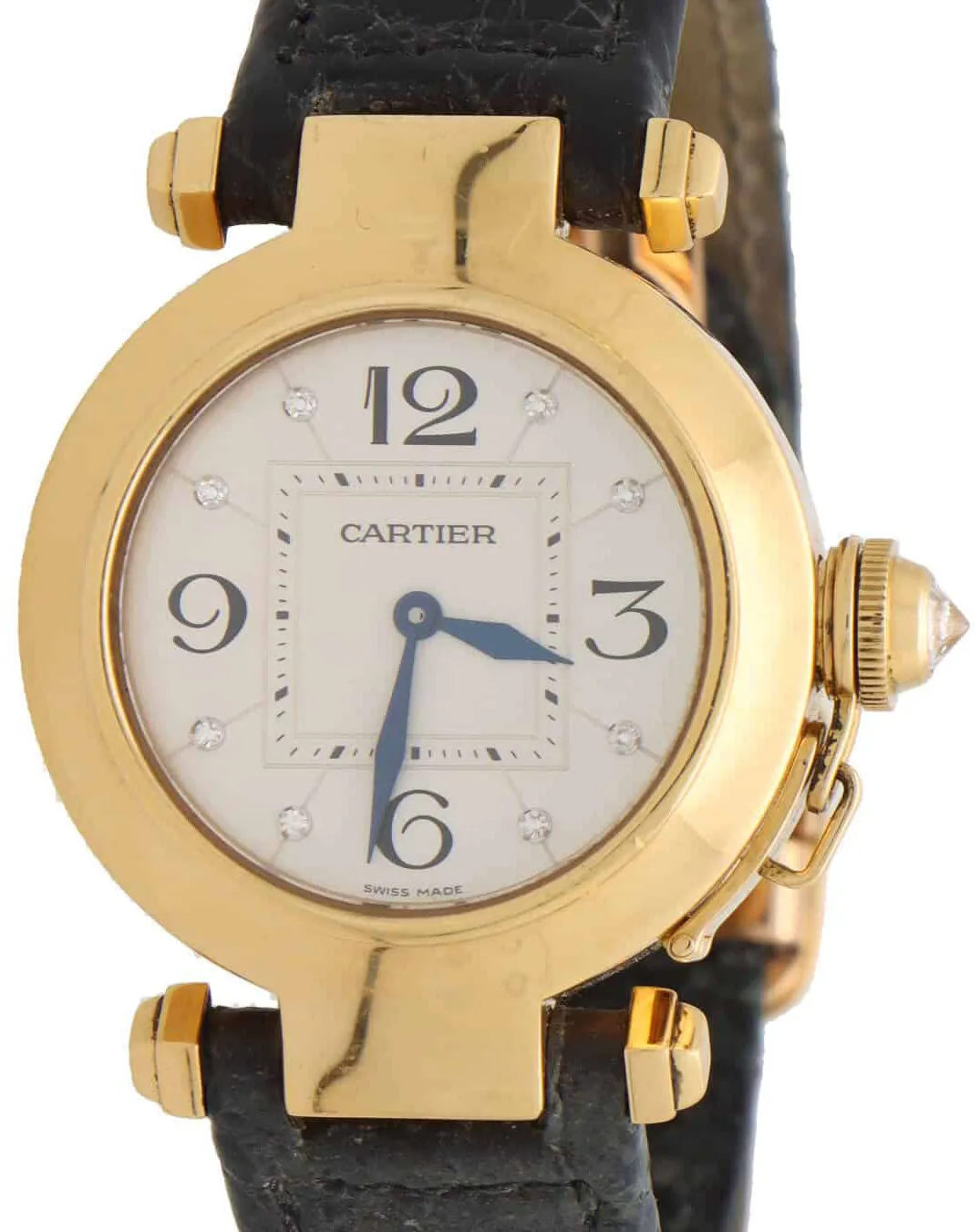 Cartier Pasha 2811 32mm Yellow gold Silver