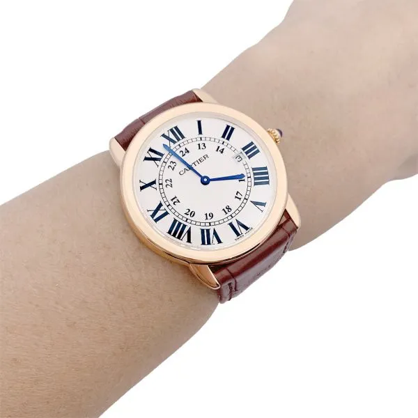 Cartier Ronde Solo 33432 36mm Rose gold White 4